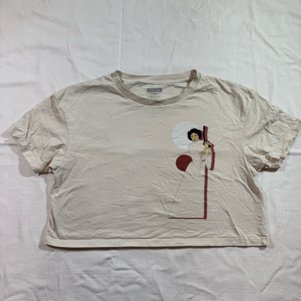 Stance Star Wars by Jaz Women’s Crop Tee Princess Leia
